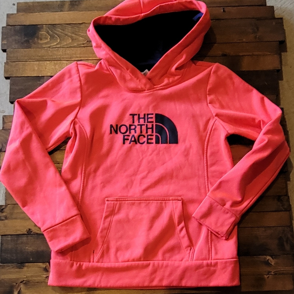 The North Face Half Dome Bright Orange Hooded Sweatshirt Sz M